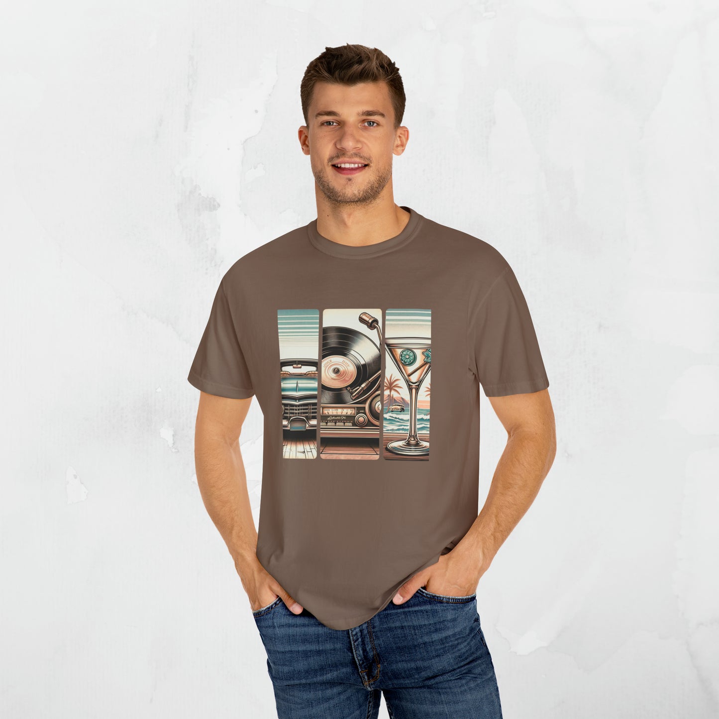 "Vintage Classics" Men's Garment-Dyed Oversized T-shirt