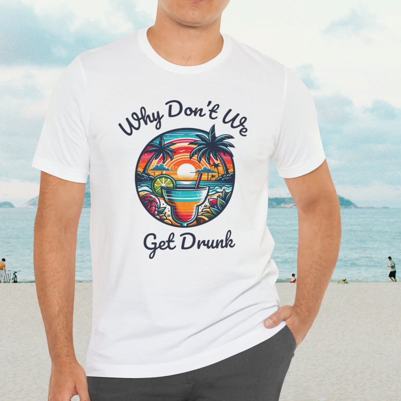 "Get Drunk" Men's Tropical t- shirt