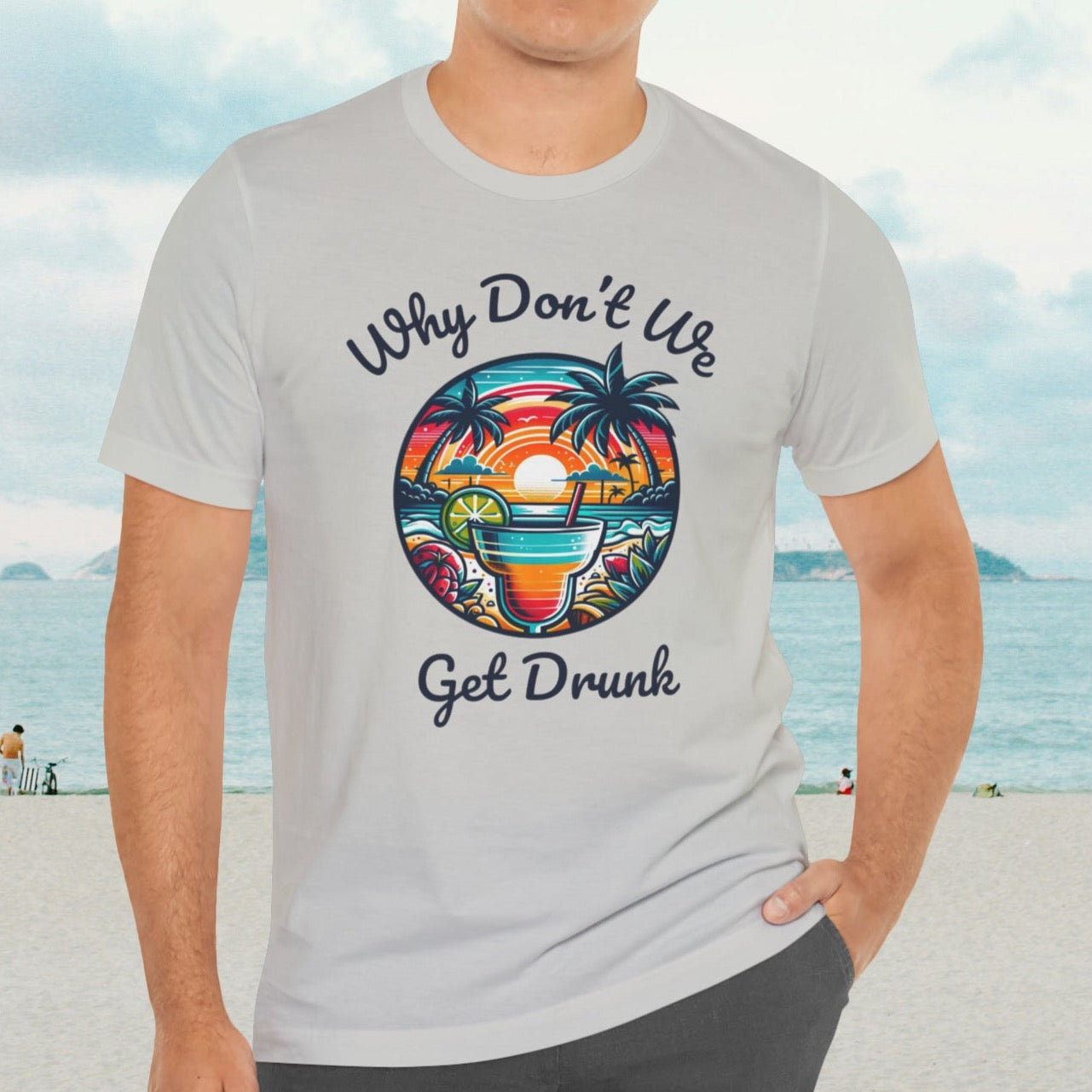 "Get Drunk" Men's Tropical t- shirt