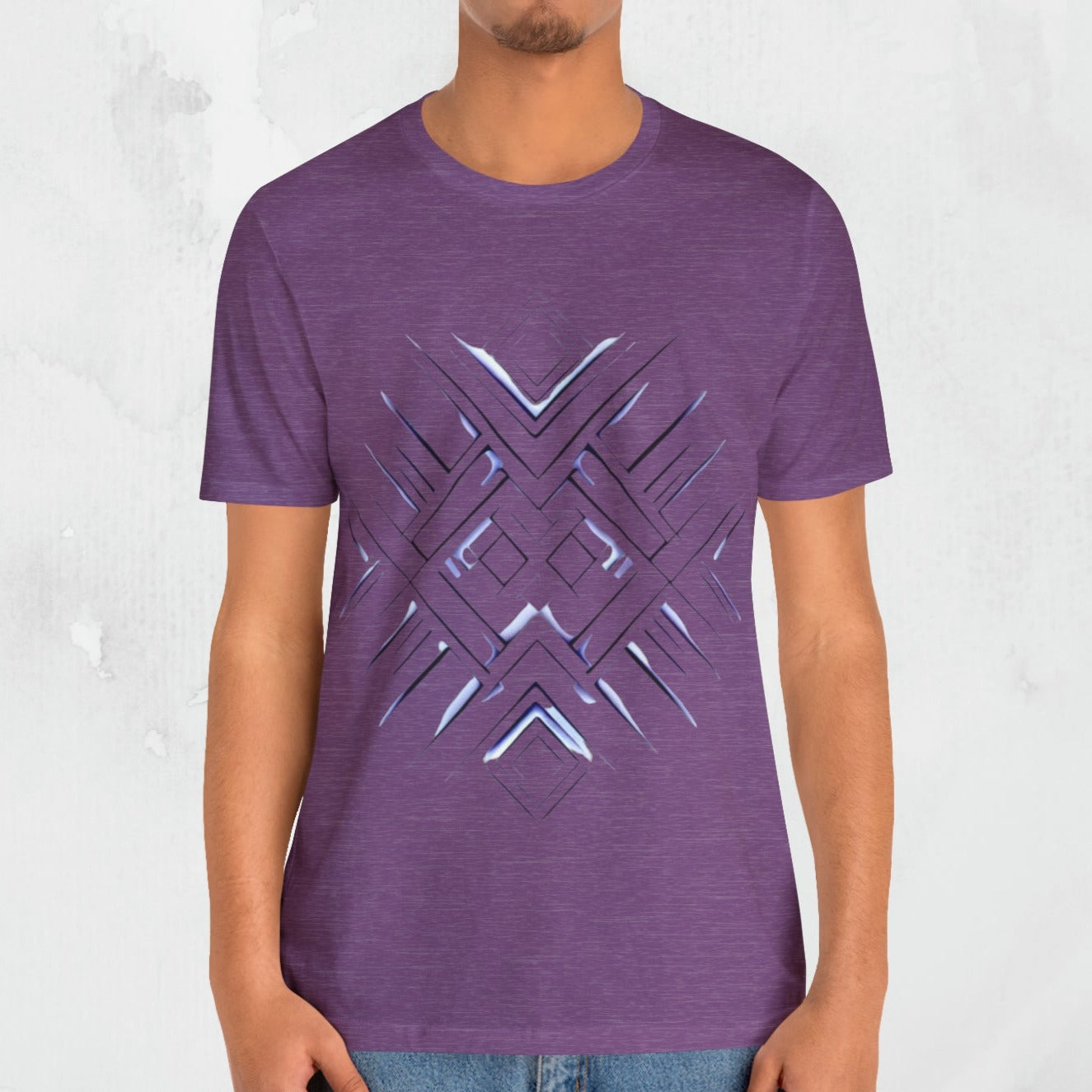 "CyberCore" Geometric Design T-Shirt Abstract Design