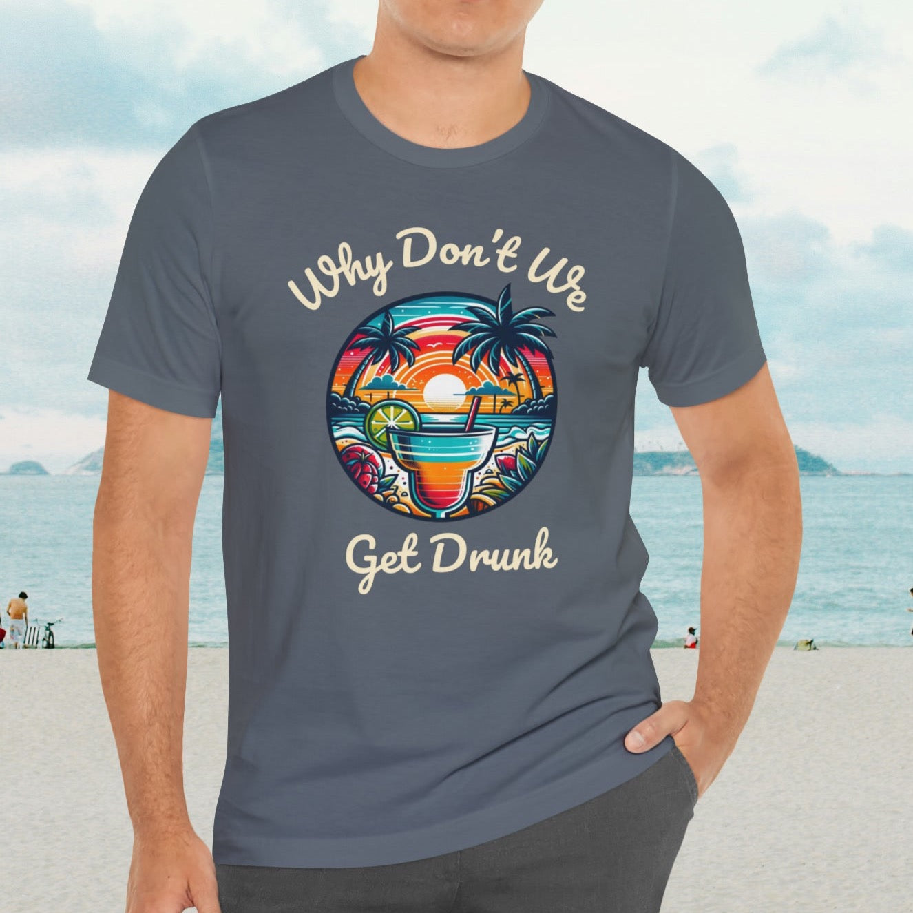 "Get Drunk" Men's Tropical t- shirt