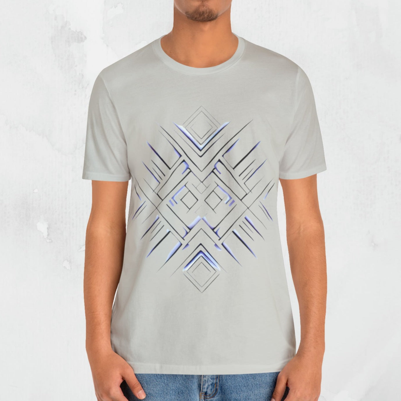 "CyberCore" Geometric Design T-Shirt Abstract Design