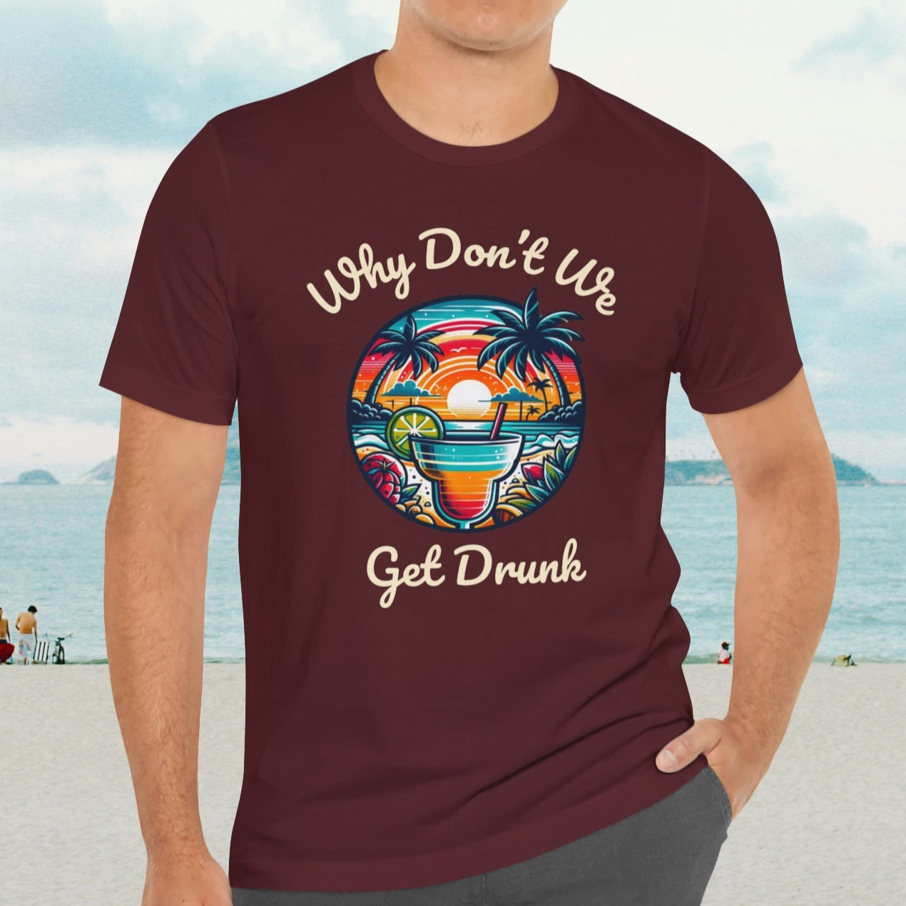 "Get Drunk" Men's Tropical t- shirt