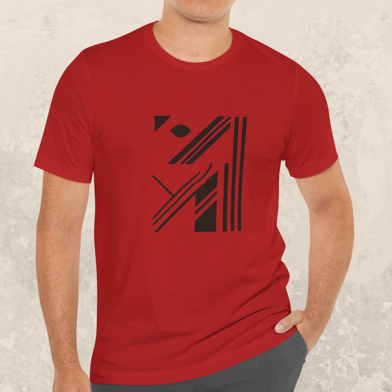 "No Nonsense" Geometric Design Men's T-Shirt