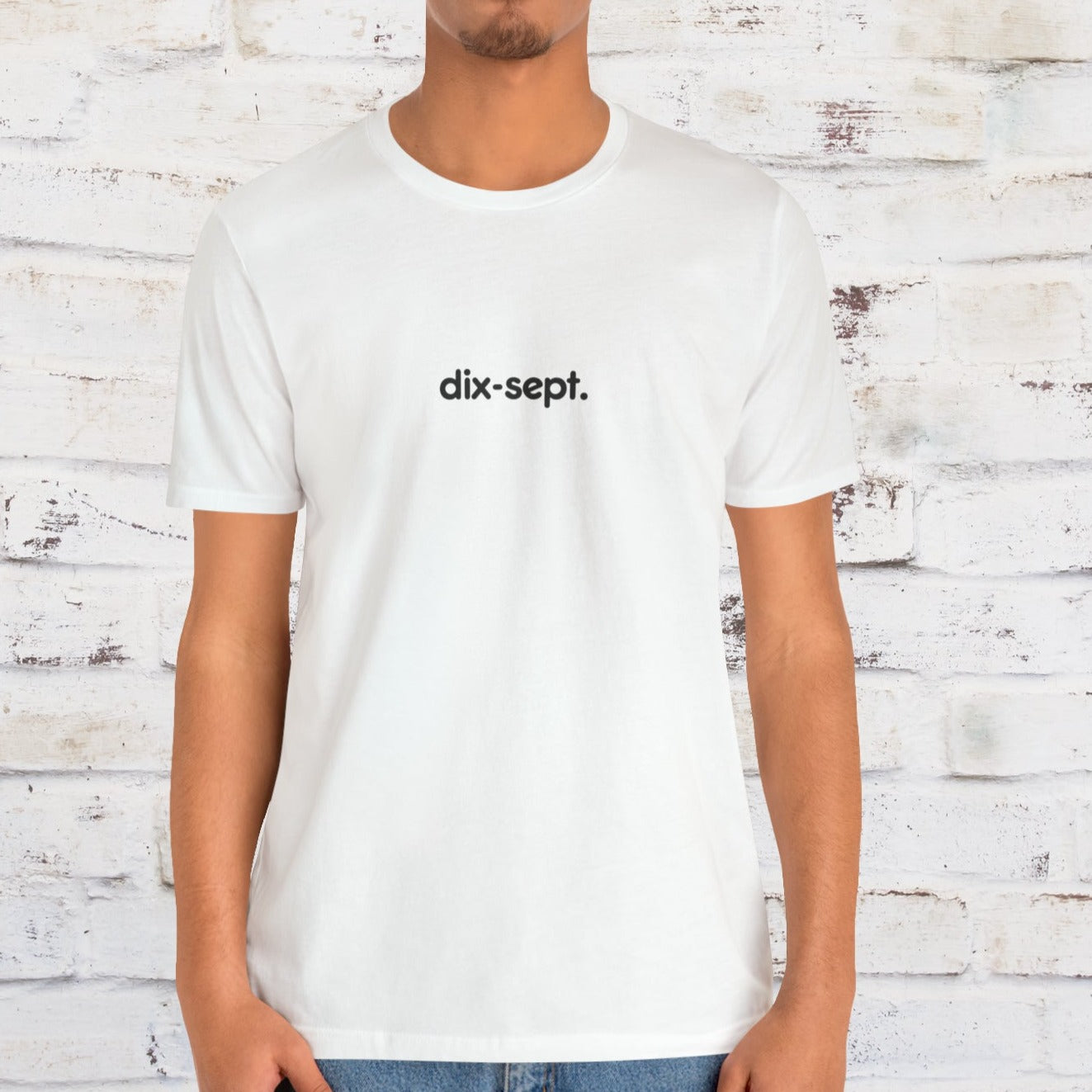 "Dix-Sept" (17)- Minimalistic  Men's T-shirt