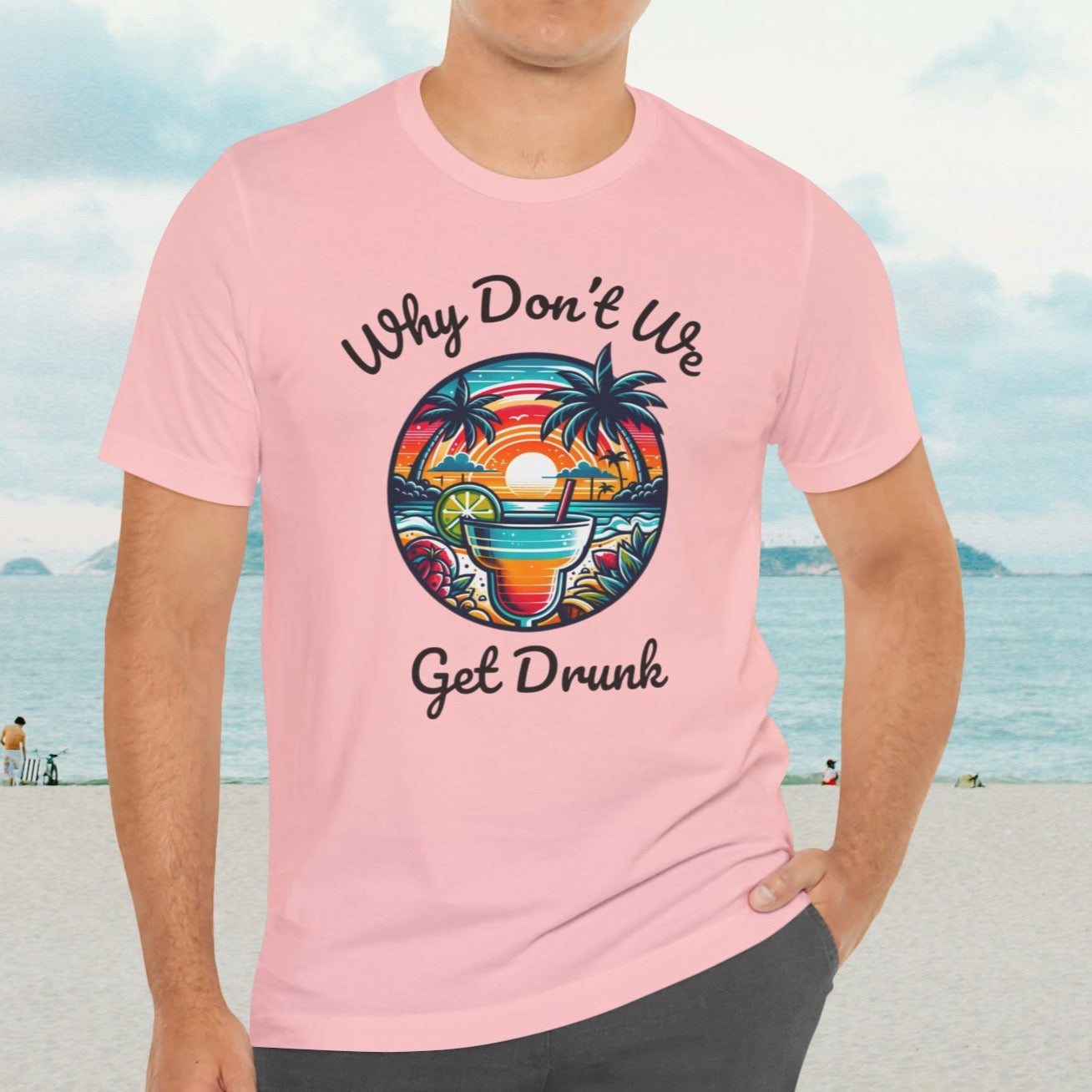 "Get Drunk" Men's Tropical t- shirt