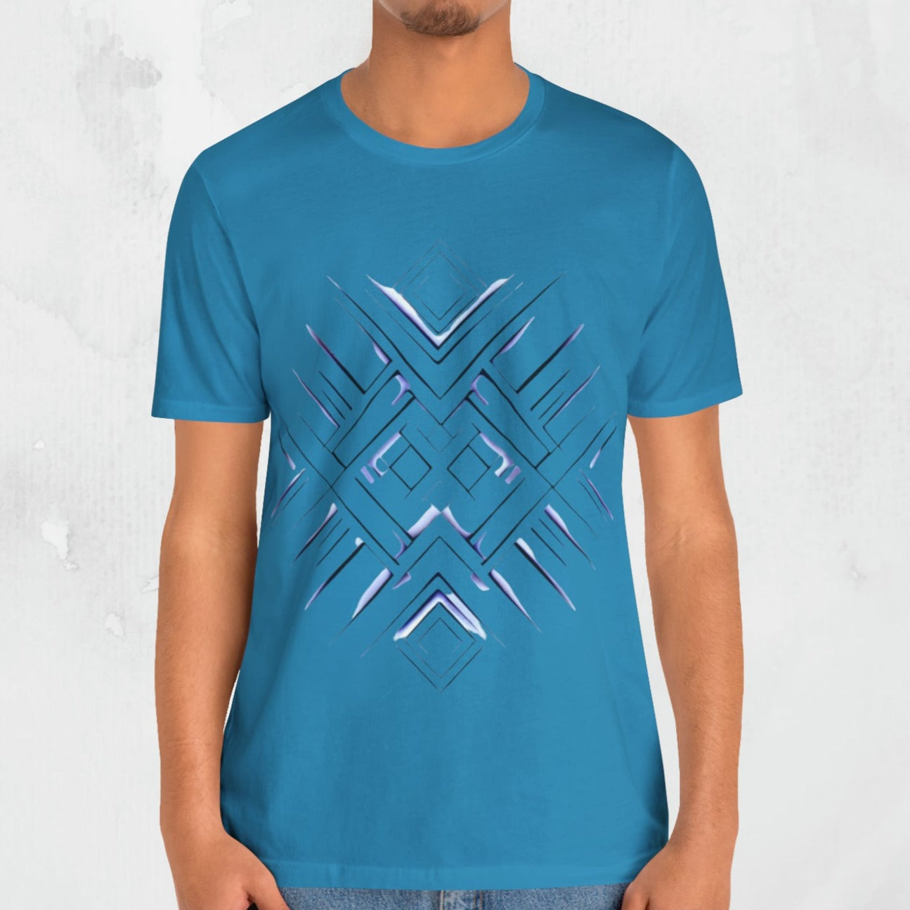 "CyberCore" Geometric Design T-Shirt Abstract Design