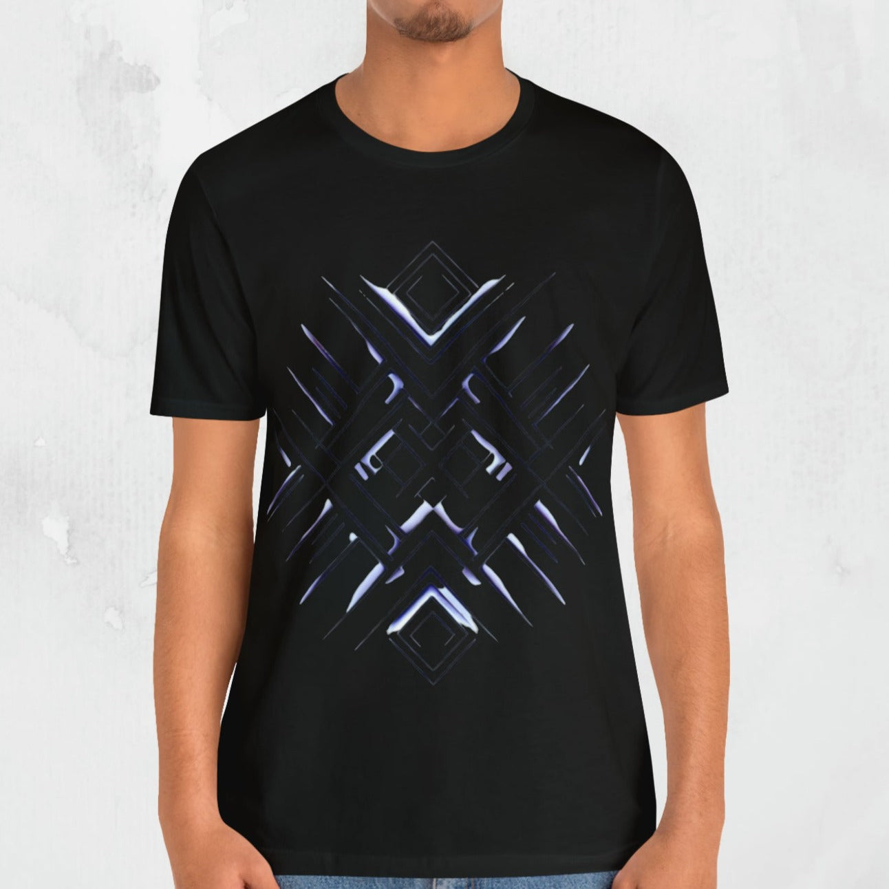 "CyberCore" Geometric Design T-Shirt Abstract Design