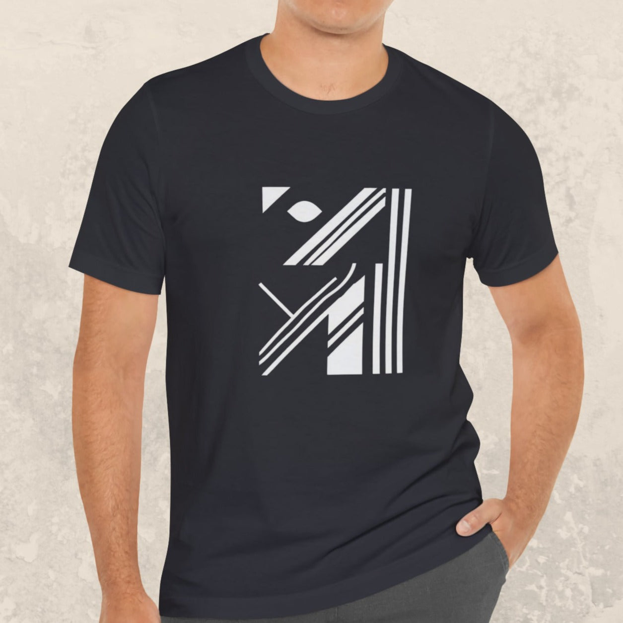 "No Nonsense" Geometric Design Men's T-Shirt