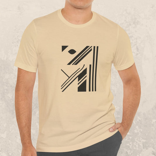 "No Nonsense" Geometric Design Men's T-Shirt
