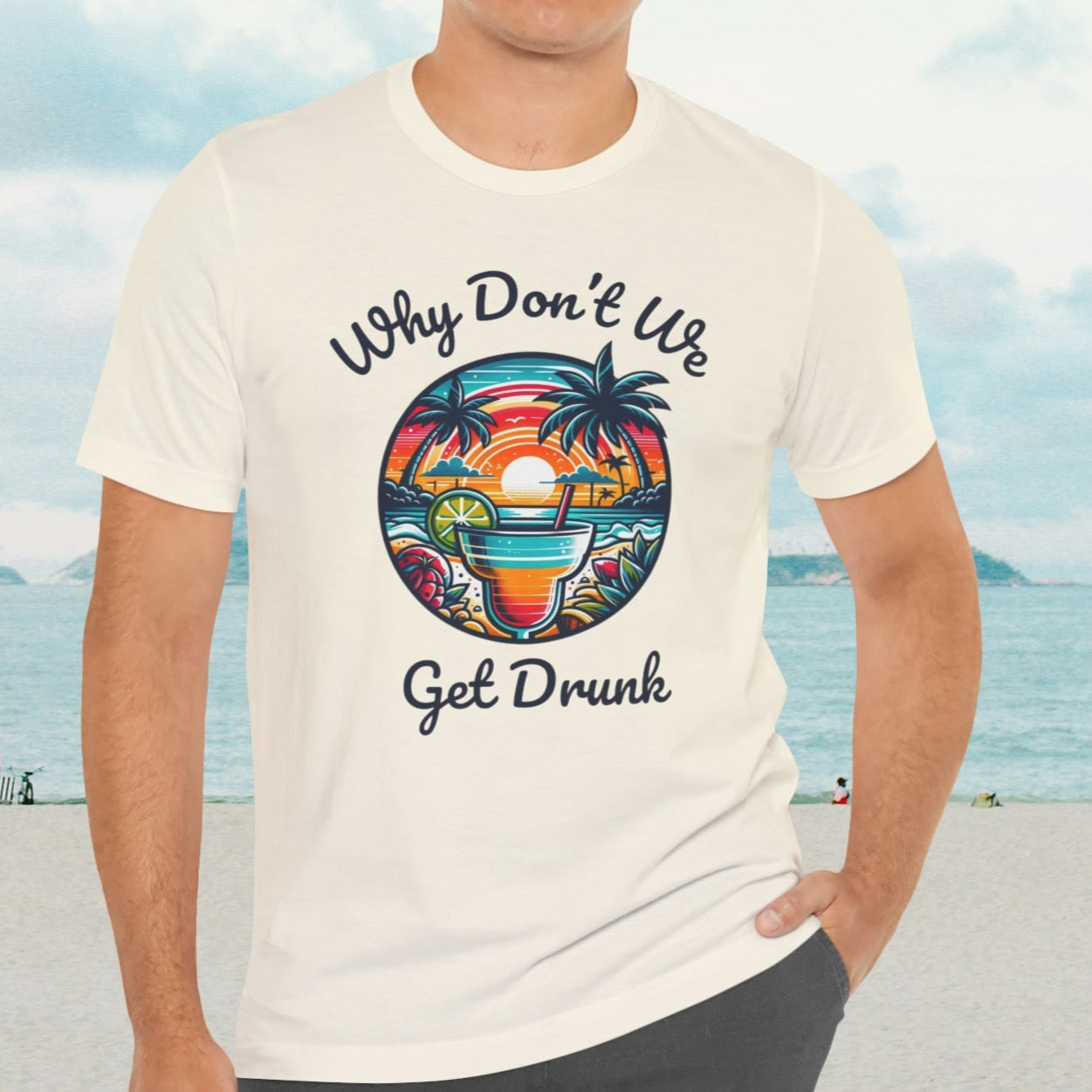 "Get Drunk" Men's Tropical t- shirt