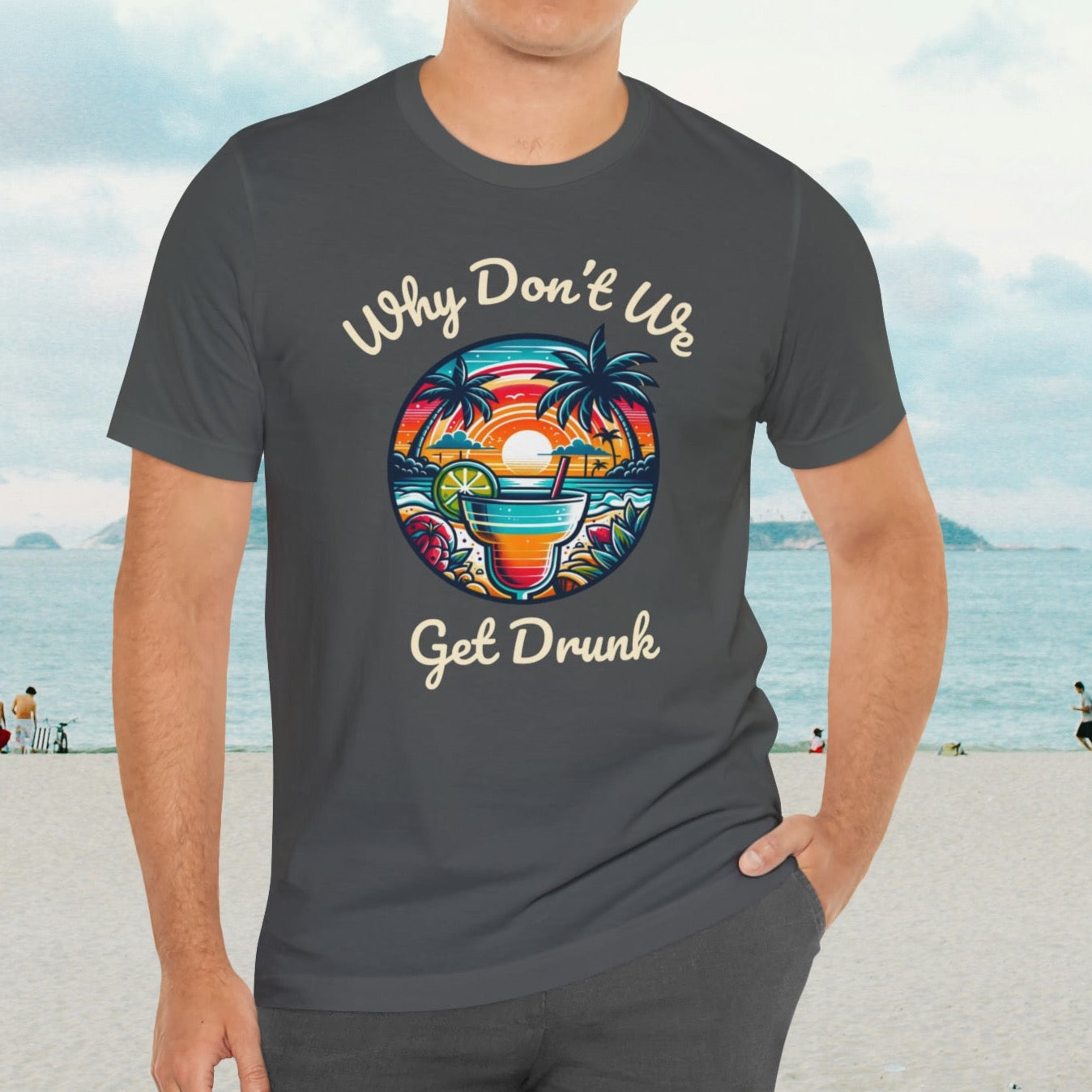 "Get Drunk" Men's Tropical t- shirt