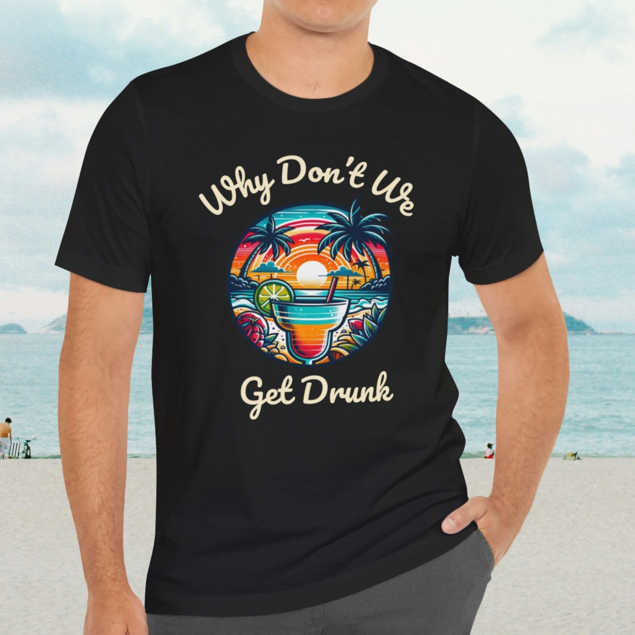 "Get Drunk" Men's Tropical t- shirt