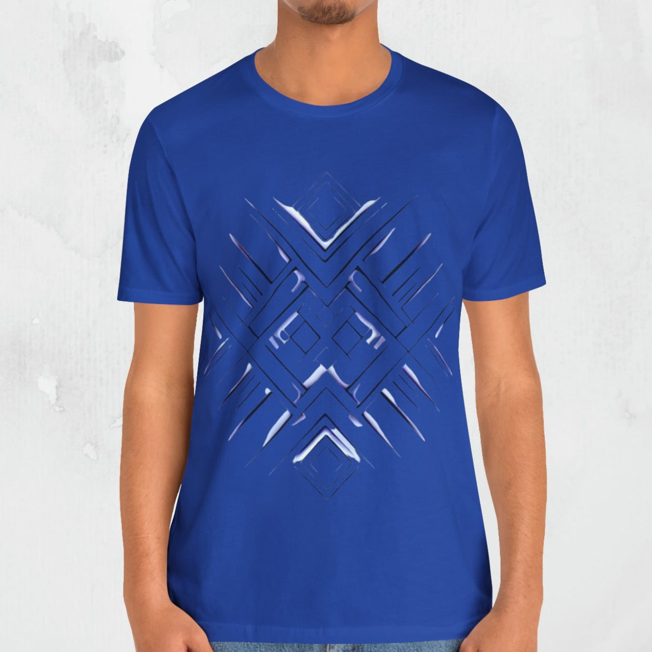 "CyberCore" Geometric Design T-Shirt Abstract Design