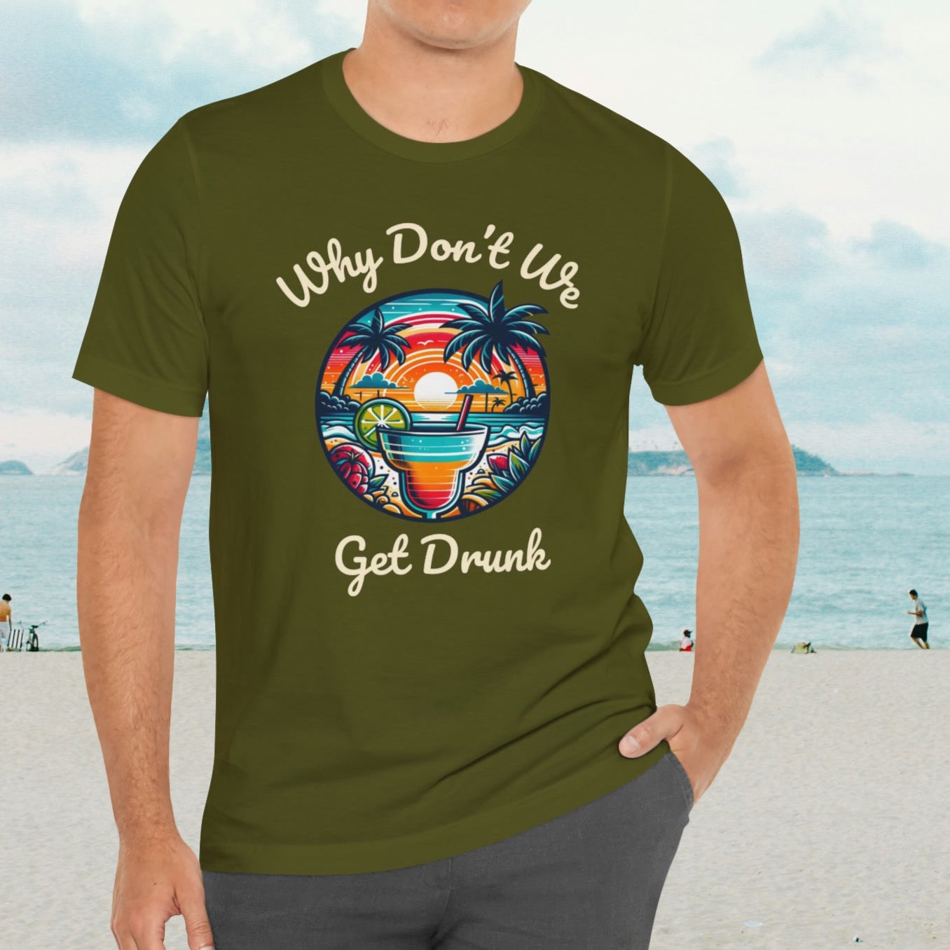 "Get Drunk" Men's Tropical t- shirt