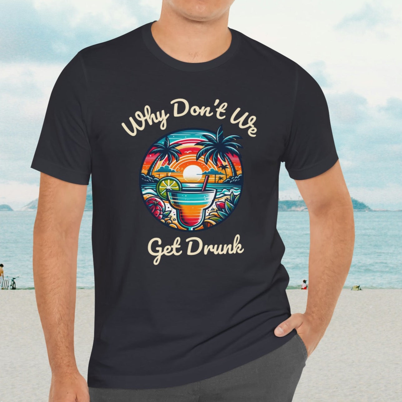 "Get Drunk" Men's Tropical t- shirt