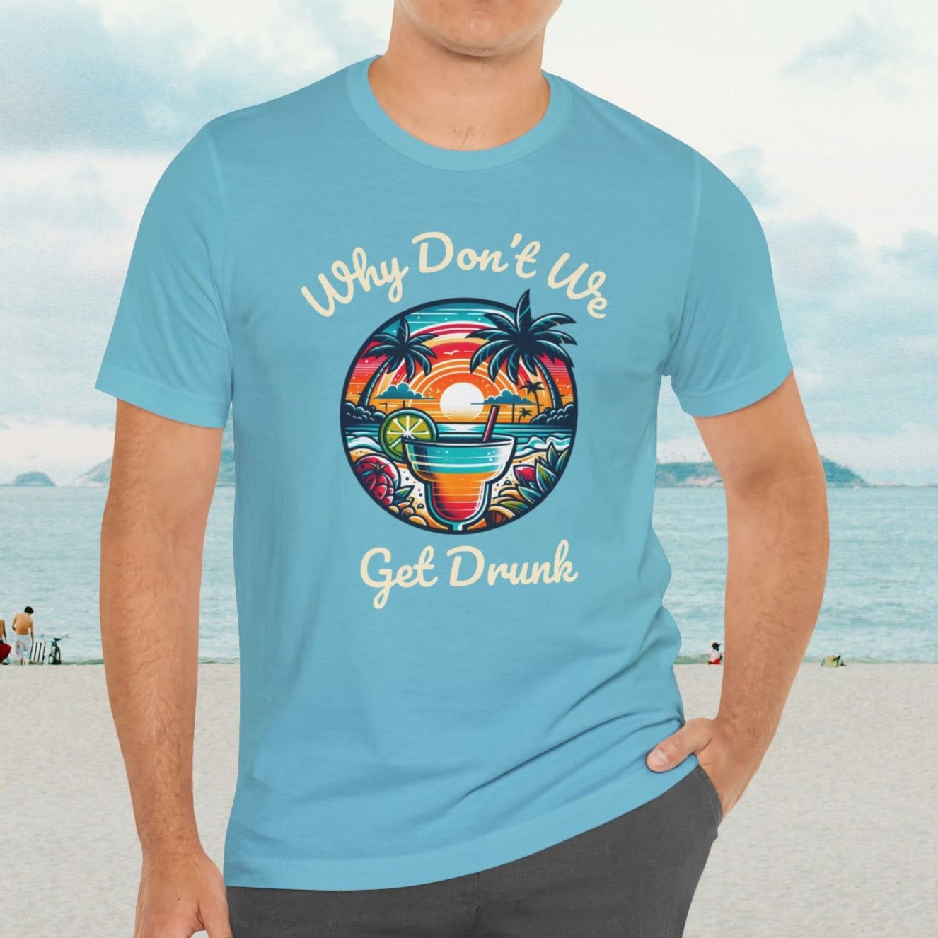 "Get Drunk" Men's Tropical t- shirt