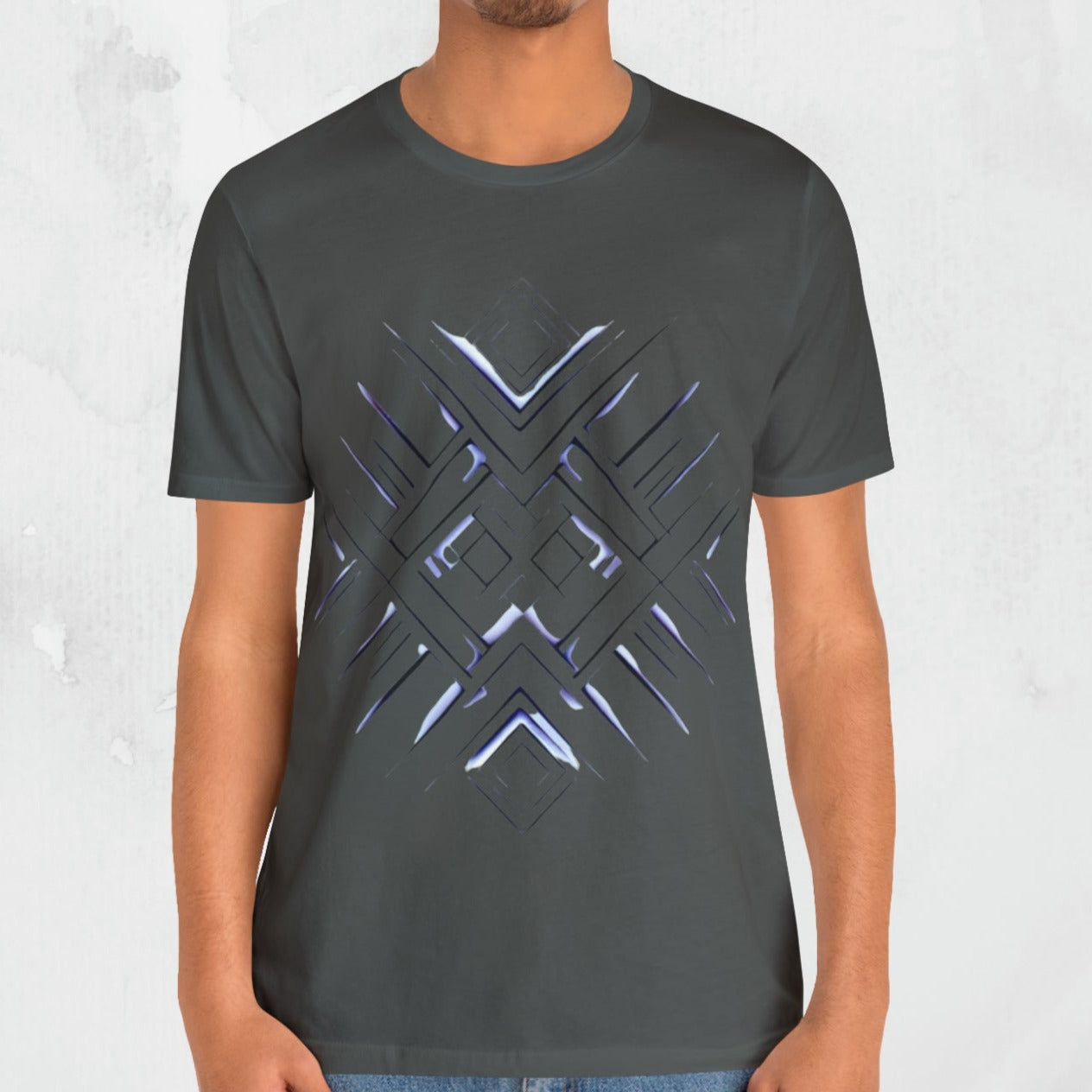 "CyberCore" Geometric Design T-Shirt Abstract Design